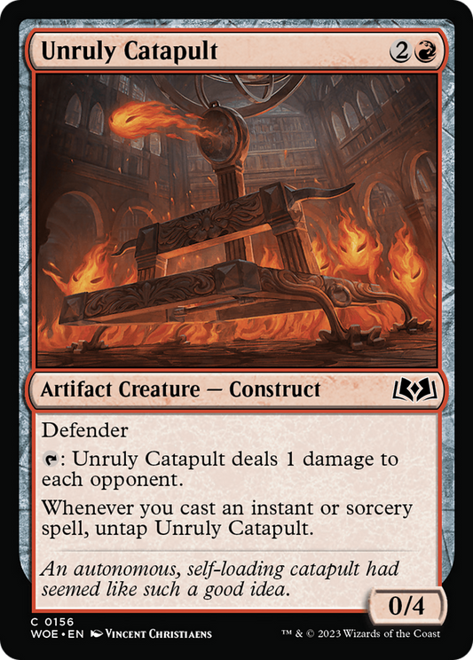 Unruly Catapult [Wilds of Eldraine] Foil