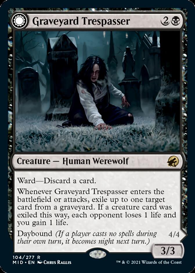 Graveyard Trespasser // Graveyard Glutton [Innistrad: Midnight Hunt] | Silver Goblin