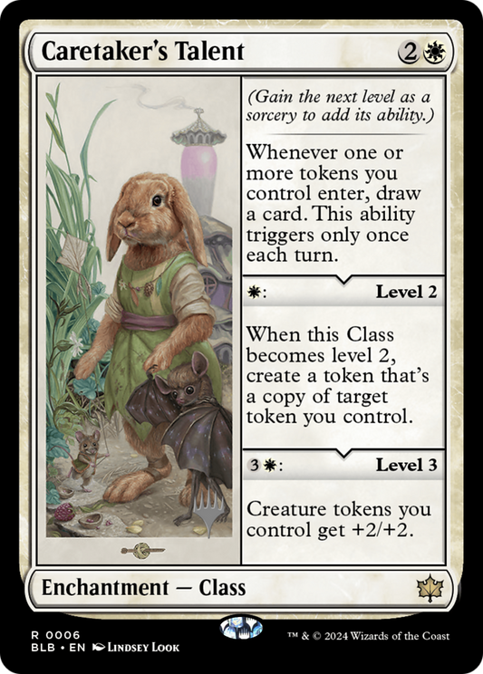 Caretaker's Talent (Promo Pack) [Bloomburrow Promos] Foil