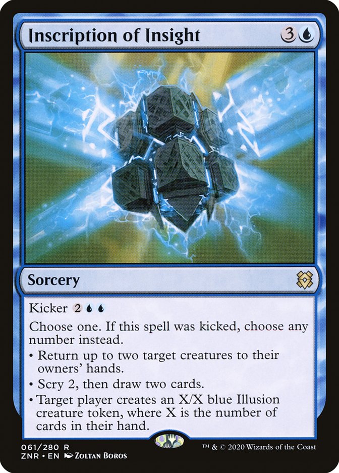 Inscription of Insight [Zendikar Rising] | Silver Goblin