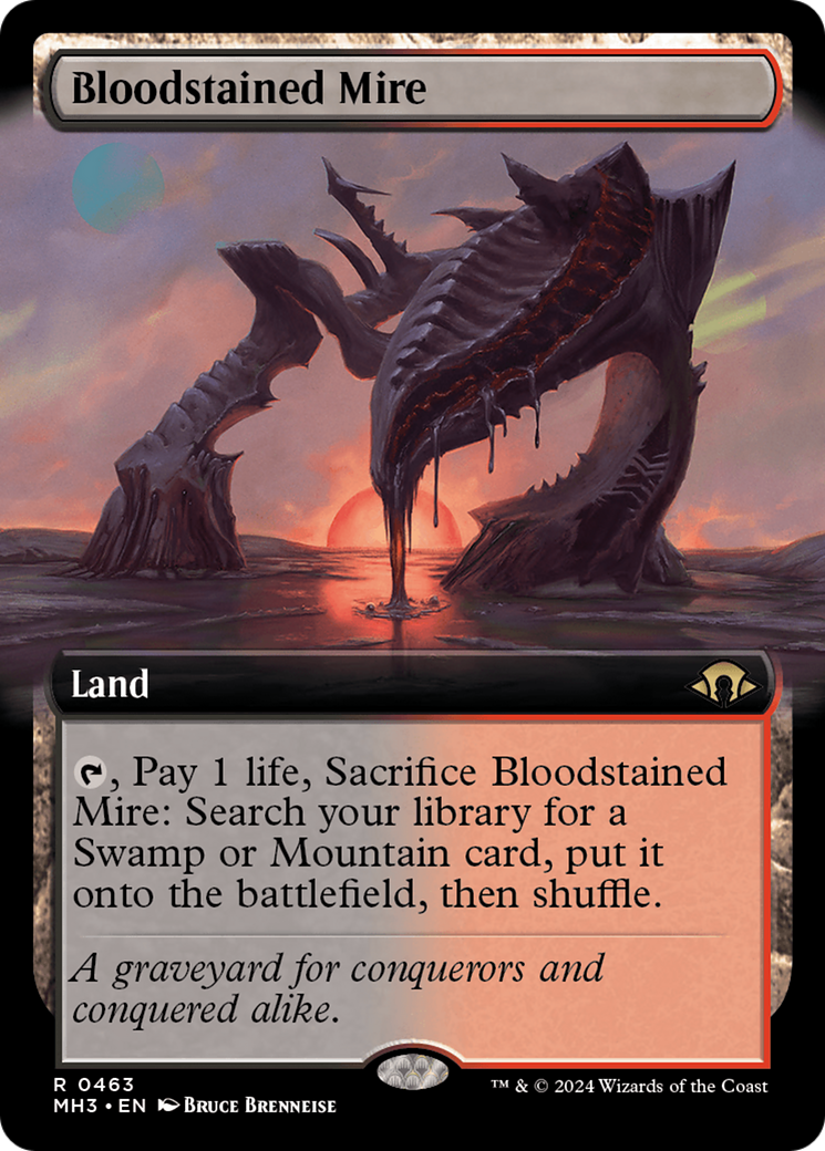 Bloodstained Mire (Extended Art) (463) Foil - Modern Horizons 3