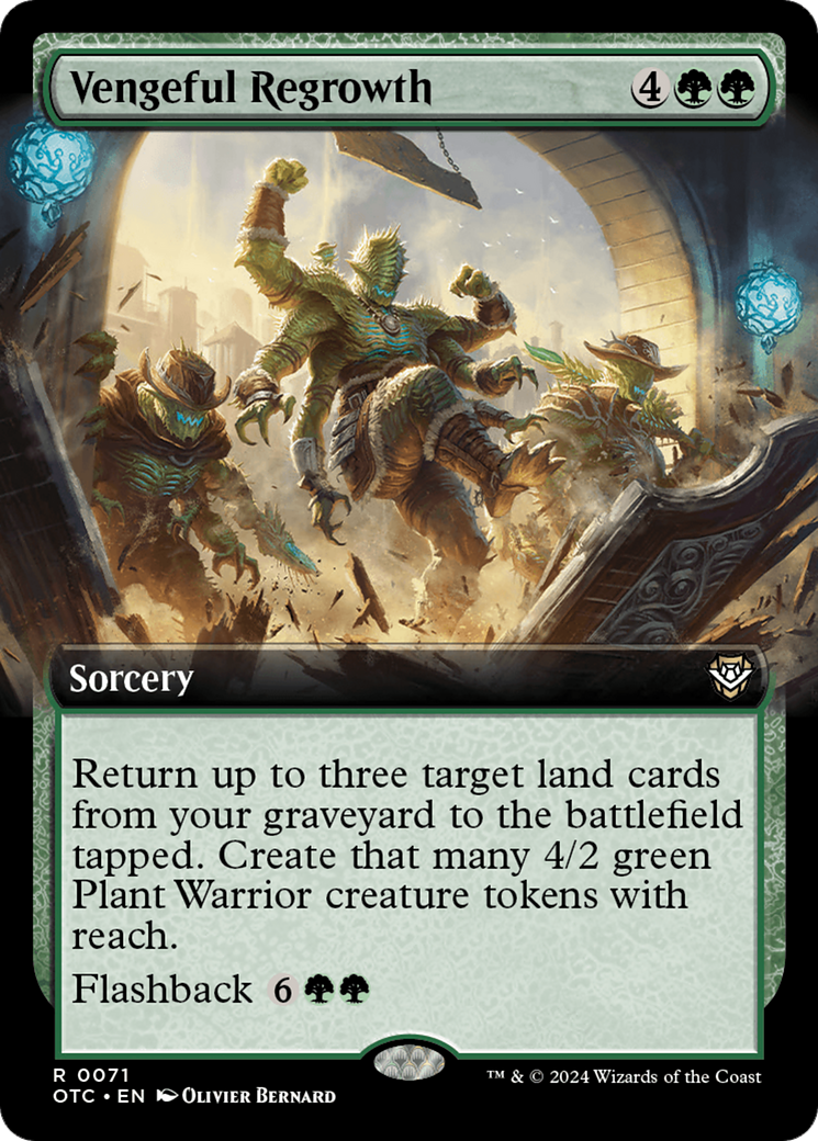 Vengeful Regrowth (Extended Art) (071) - Outlaws of Thunder Junction Commander