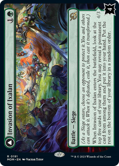 Invasion of Ixalan // Belligerent Regisaur (191) Foil - March of the Machine