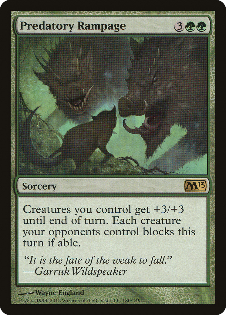 Predatory Rampage (180) - Magic 2013