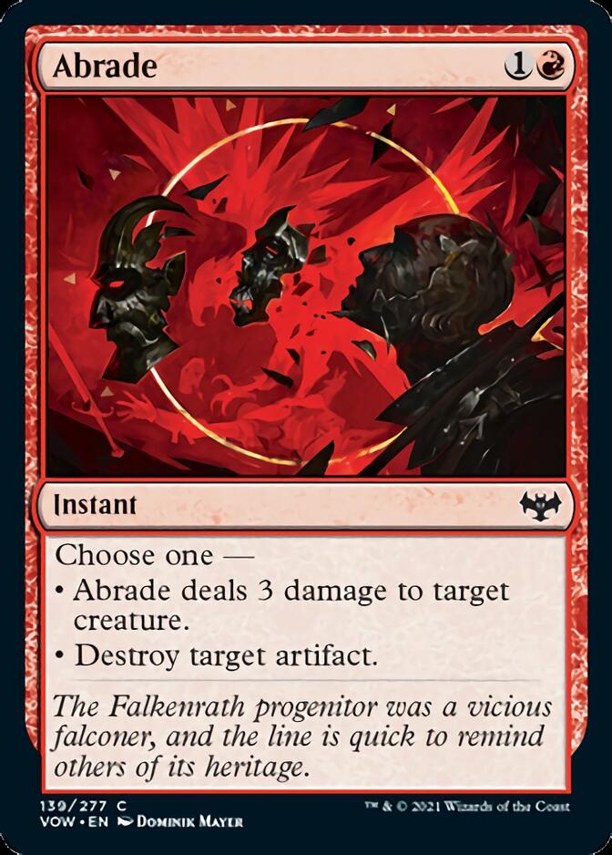 Abrade [Innistrad: Crimson Vow] | Silver Goblin