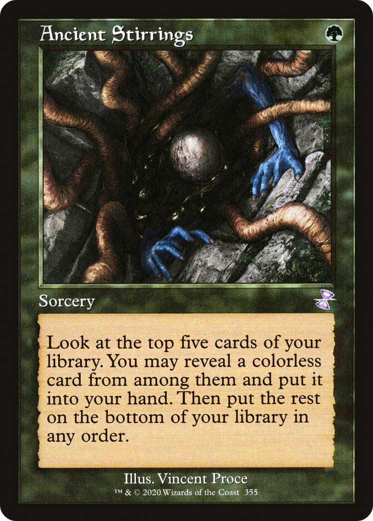 Ancient Stirrings (Retro) (355) Foil - Time Spiral Remastered