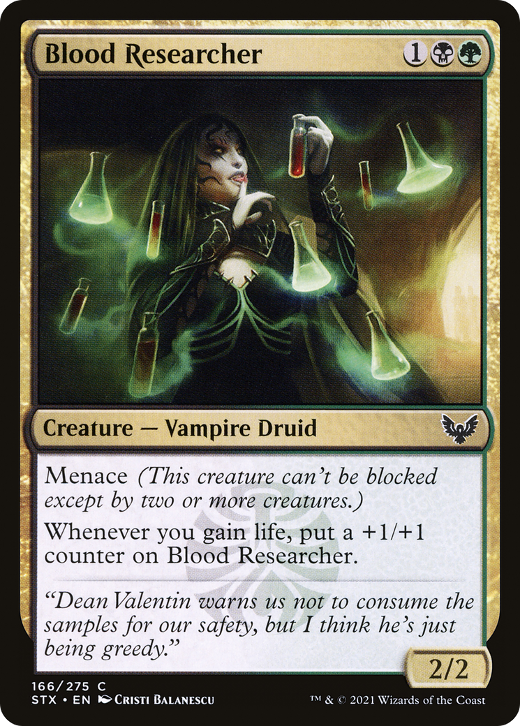 Blood Researcher (166) Foil - Strixhaven: School of Mages