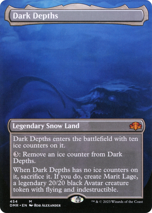 Dark Depths (Borderless Alternate Art) [Dominaria Remastered] Foil