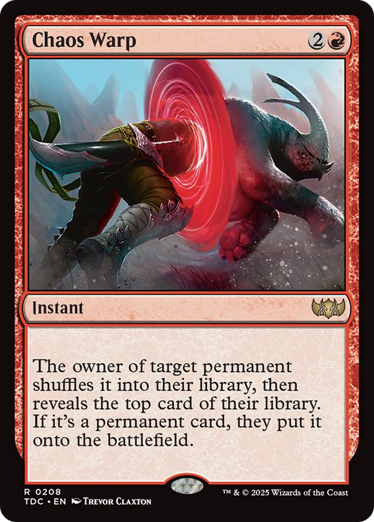 Chaos Warp (208) - Commander: Tarkir: Dragonstorm