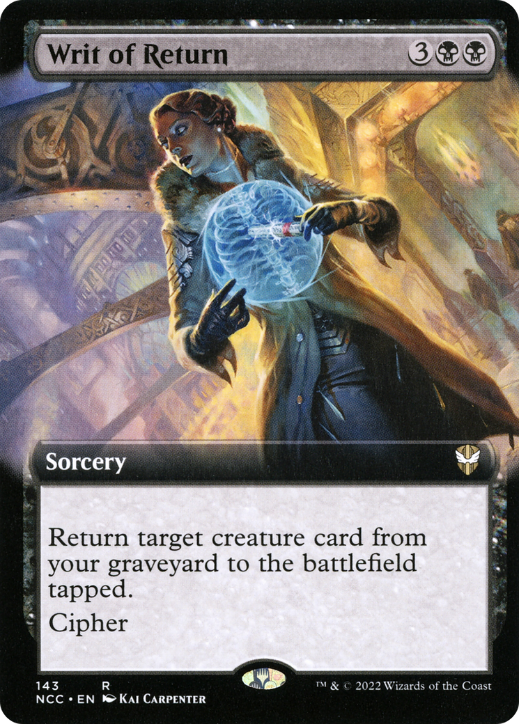 Writ of Return (Extended Art) (143) - New Capenna Commander