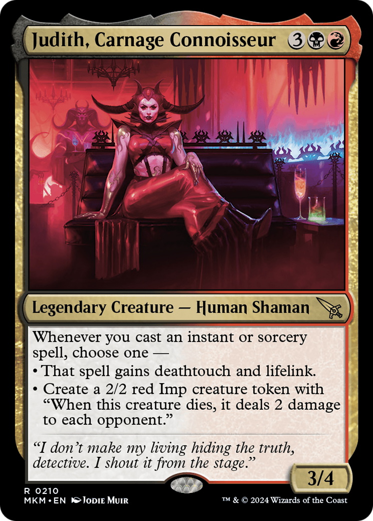 Judith, Carnage Connoisseur [Murders at Karlov Manor] Foil