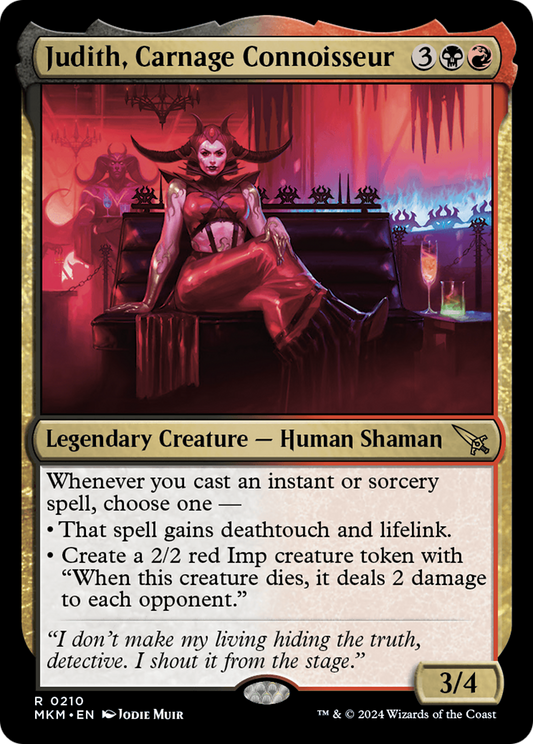 Judith, Carnage Connoisseur [Murders at Karlov Manor] Foil