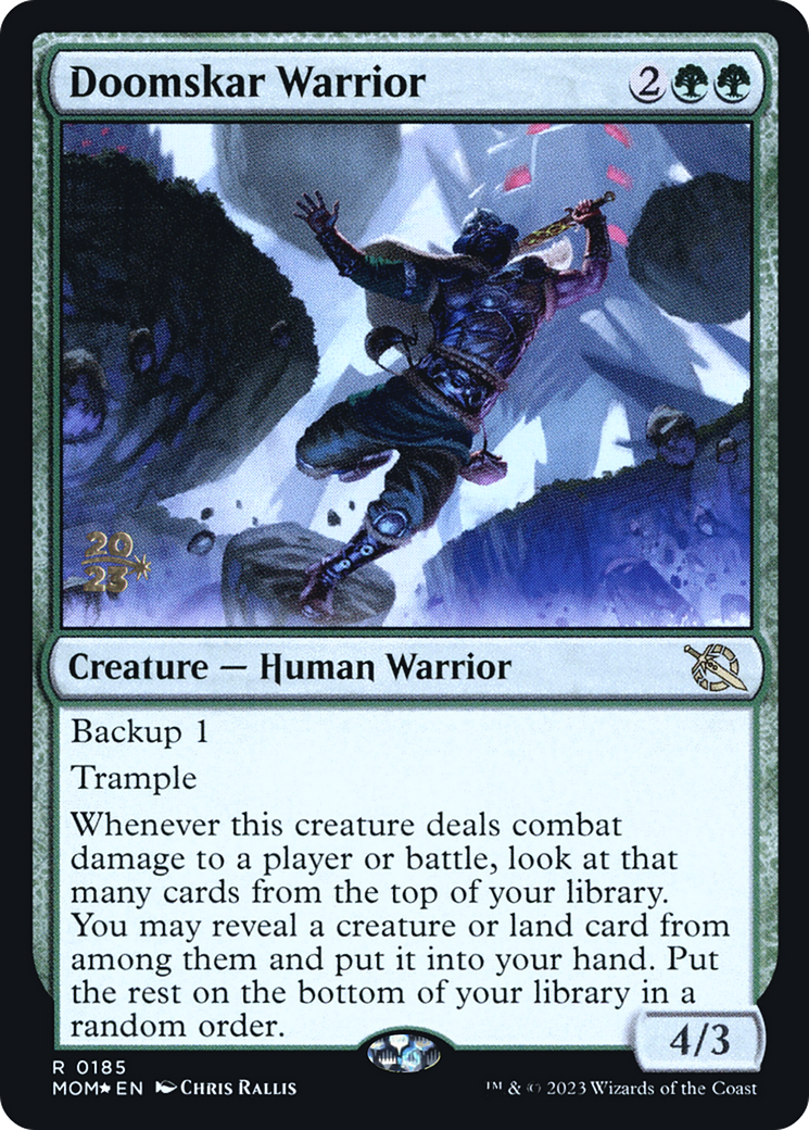 Doomskar Warrior [March of the Machine Prerelease Promos] | Silver Goblin