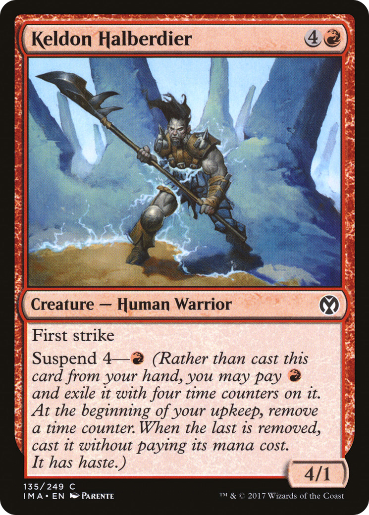 Keldon Halberdier (135) - Iconic Masters
