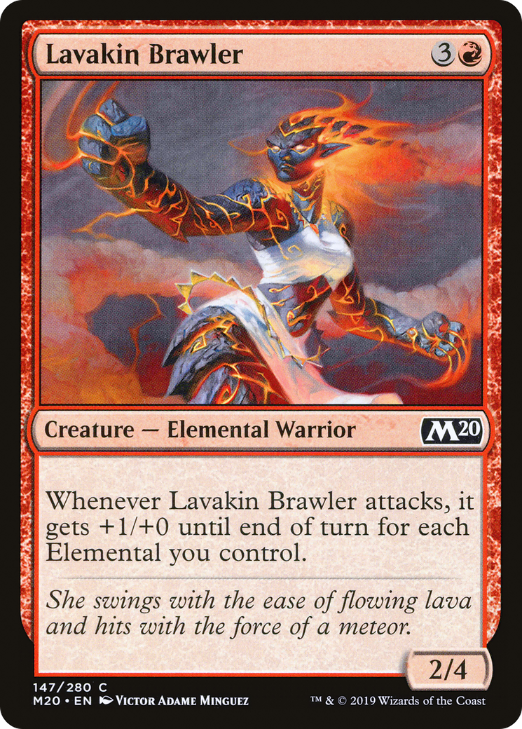 Lavakin Brawler (147) Foil - Core Set 2020