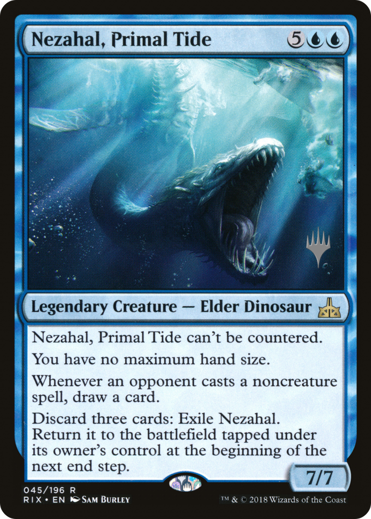 Nezahal, Primal Tide (045) Foil - Rivals of Ixalan Promos