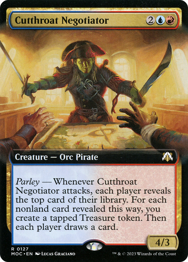 Cutthroat Negotiator (Extended Art) (127) - March of the Machine Commander