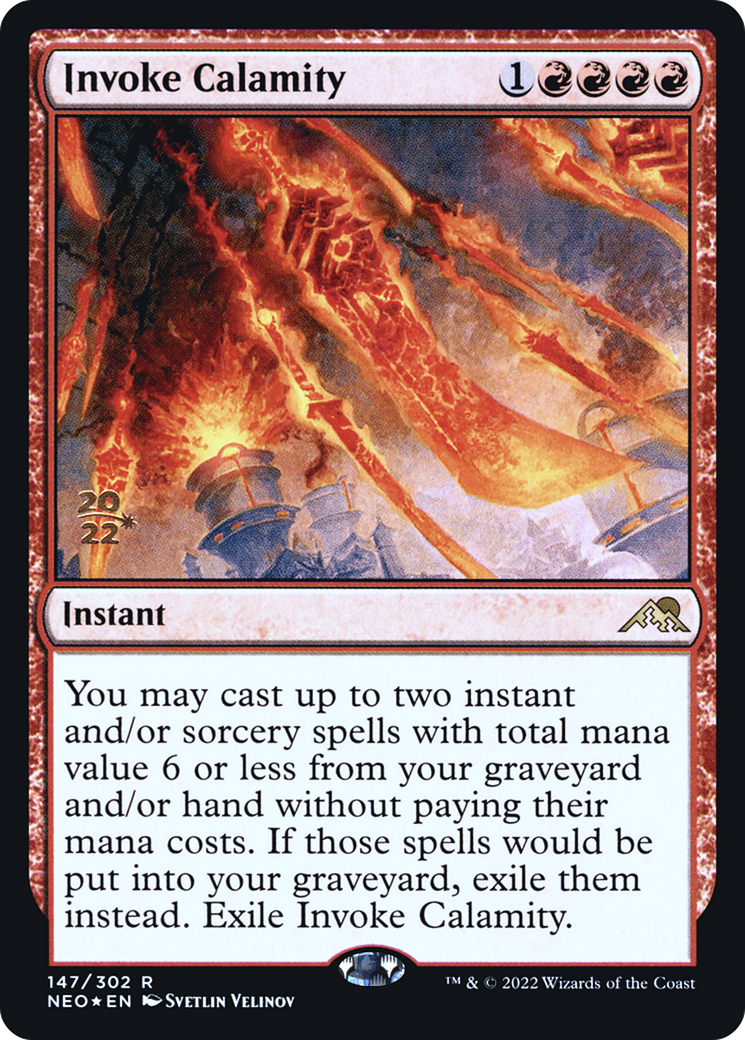 Invoke Calamity (147s) Foil - Kamigawa: Neon Dynasty Promos