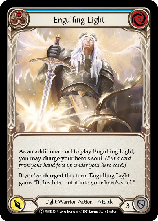 Engulfing Light (Blue) [U-MON050] (Monarch Unlimited)  Unlimited Normal | Silver Goblin