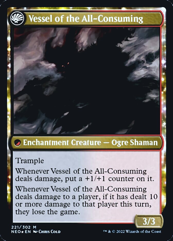 Hidetsugu Consumes All (221) Foil - Kamigawa: Neon Dynasty Promos