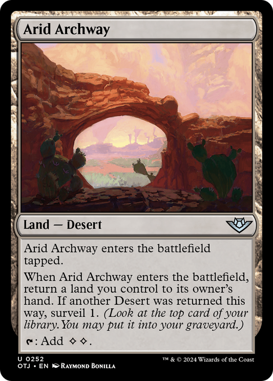 Arid Archway (252) Foil - Outlaws of Thunder Junction