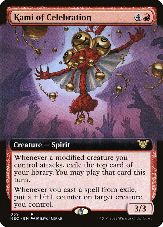Kami of Celebration (Extended Art) (059) - Neon Dynasty Commander