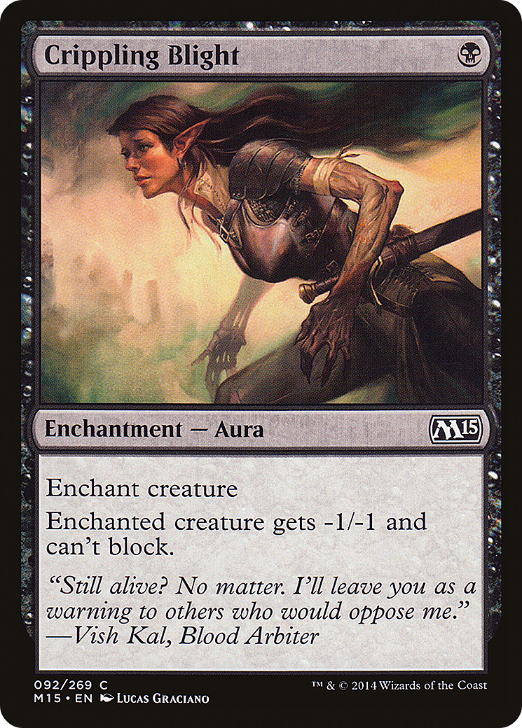 Crippling Blight (092) Foil - Magic 2015
