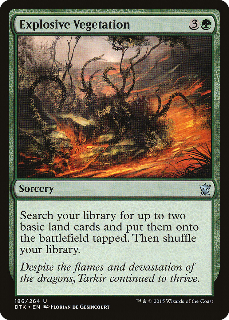 Explosive Vegetation (186) Foil - Dragons of Tarkir