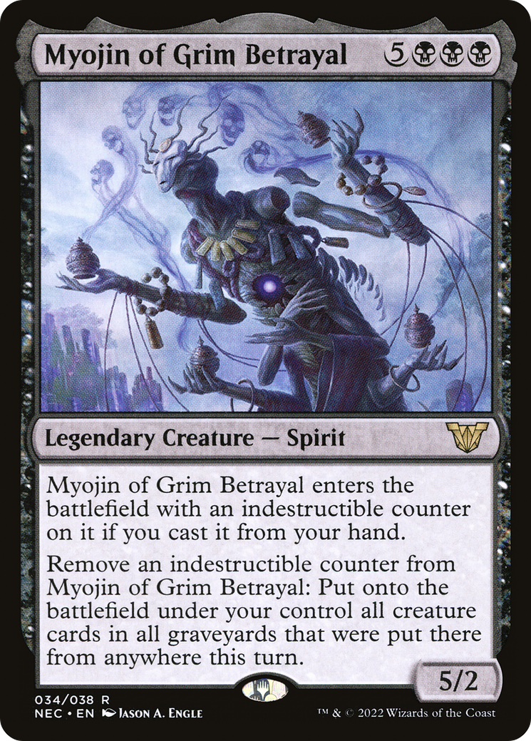 Myojin of Grim Betrayal (034) Foil - Neon Dynasty Commander