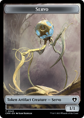 Servo // Elf Druid Double-Sided Token [Commander Masters Tokens] | Silver Goblin