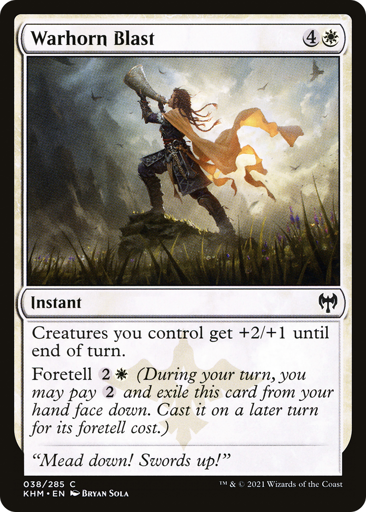Warhorn Blast (038) Foil - Kaldheim