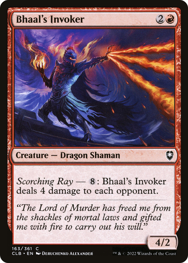 Bhaal's Invoker (163) - Commander Legends: Battle for Baldur's Gate