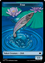 Rabbit // Fish Double-Sided Token [Bloomburrow Tokens] | Silver Goblin