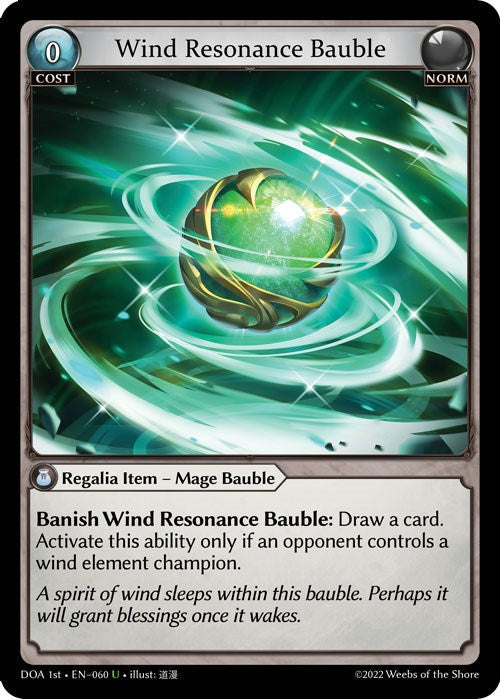 Wind Resonance Bauble (060) [Dawn of Ashes: 1st Edition] Foil