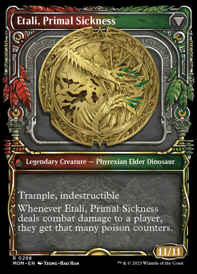 Etali, Primal Conqueror // Etali, Primal Sickness (Showcase) (298) Foil - March of the Machine