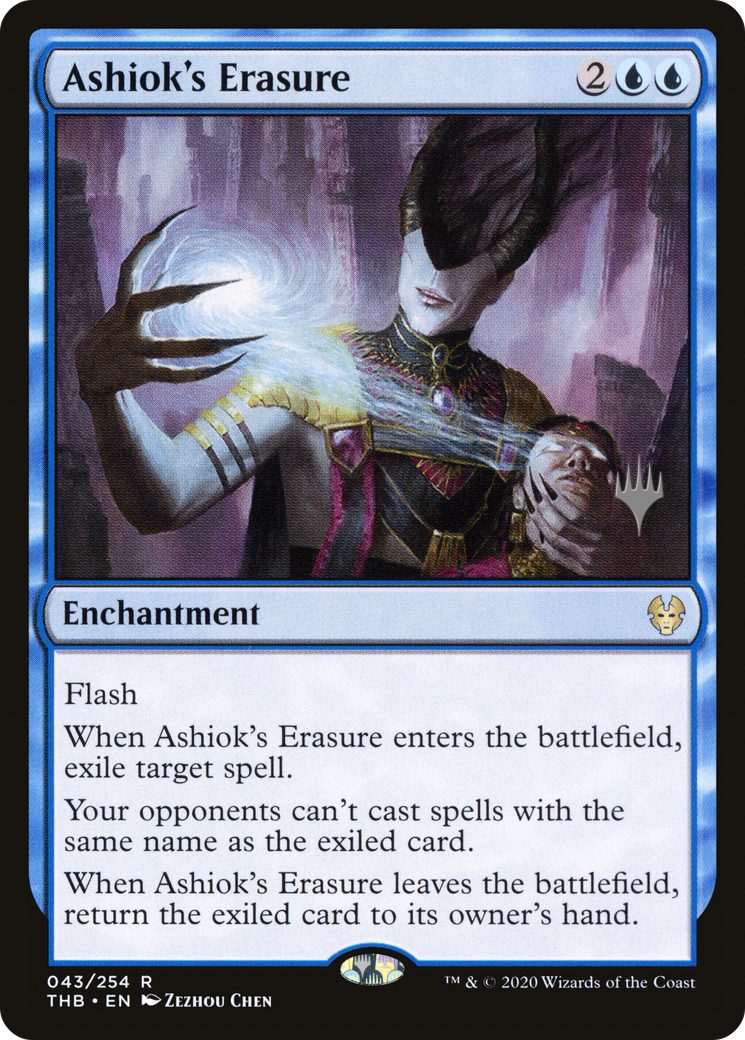 Ashiok's Erasure (43p) Foil - Theros Beyond Death Promos