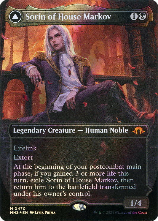 Sorin of House Markov // Sorin, Ravenous Neonate(Borderless) Foil (470)