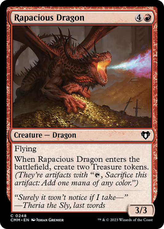 Rapacious Dragon [Commander Masters] Foil
