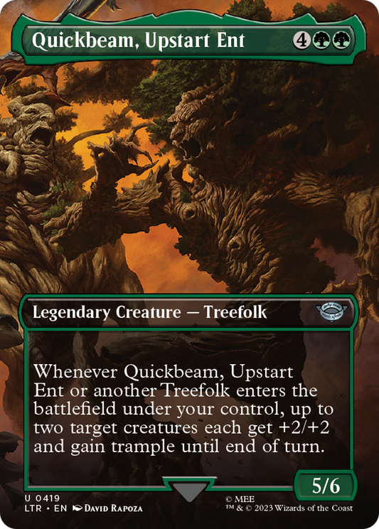 Quickbeam, Upstart Ent (Borderless Alternate Art) [The Lord of the Rings: Tales of Middle-Earth] Foil