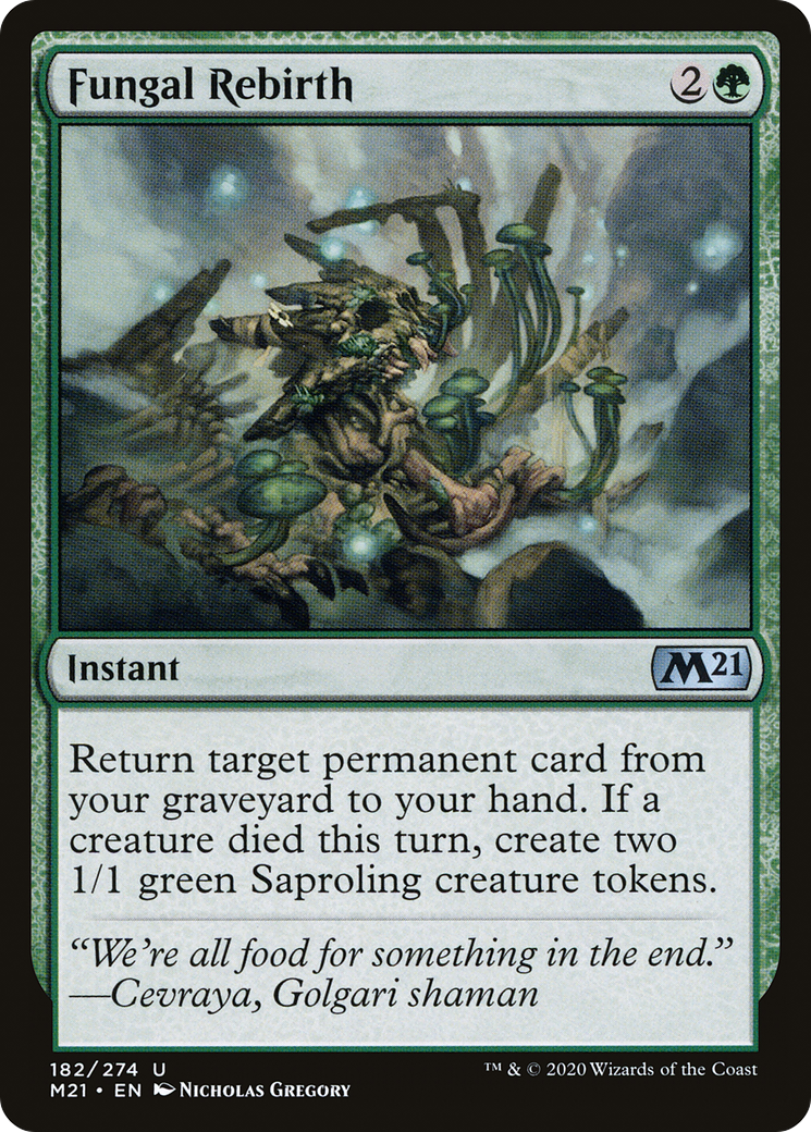 Fungal Rebirth (182) Foil - Core Set 2021