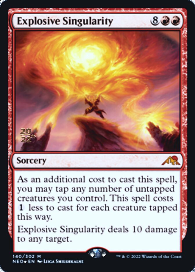 Explosive Singularity [Kamigawa: Neon Dynasty Prerelease Promos] | Silver Goblin