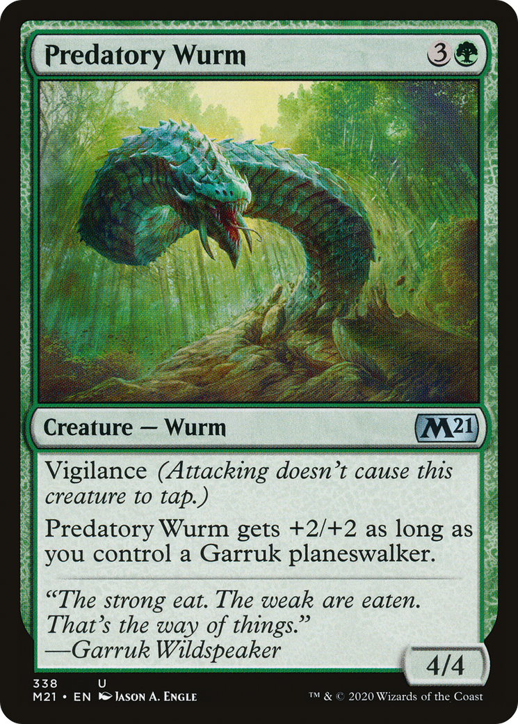 Predatory Wurm (338) - Core Set 2021