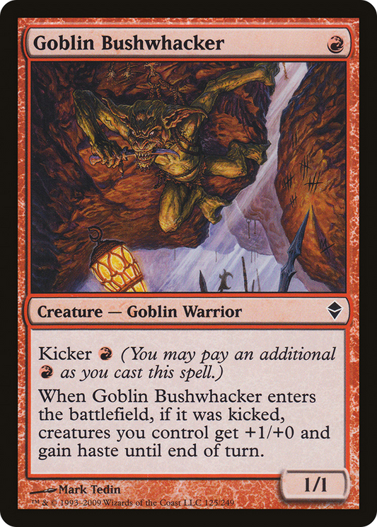 Goblin Bushwhacker (125) - Zendikar