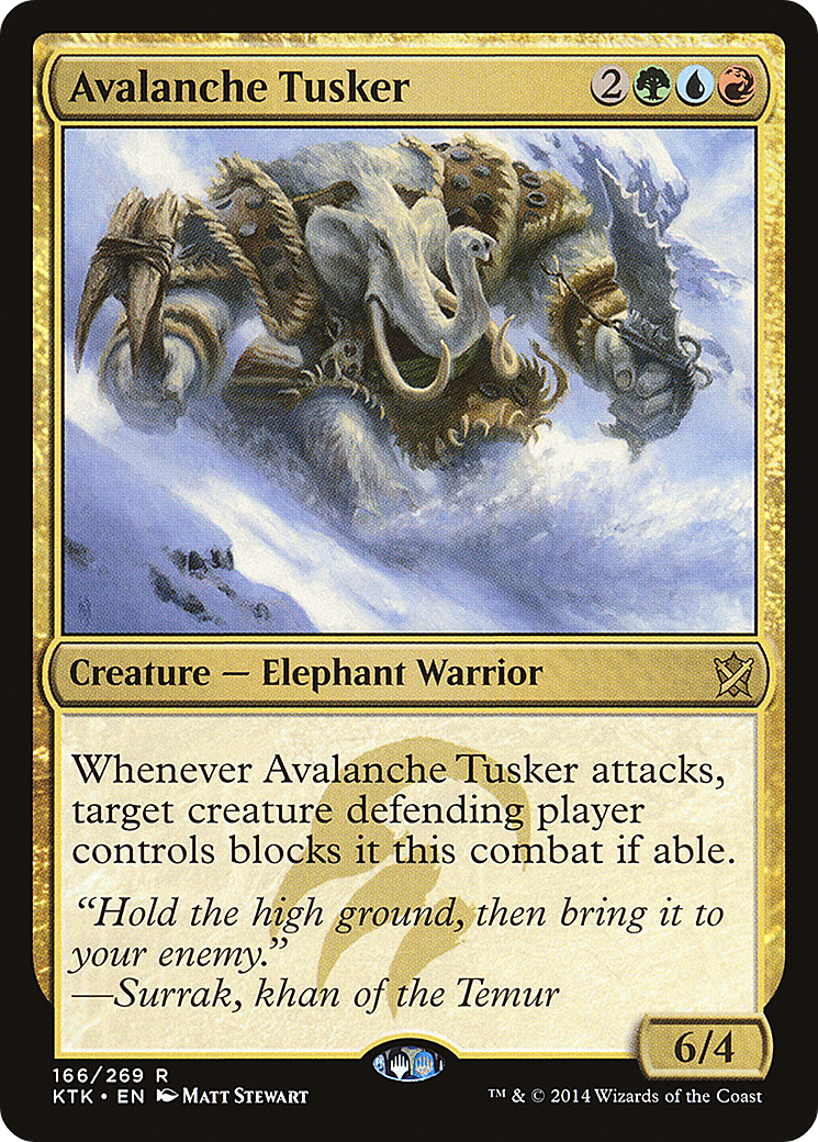 Avalanche Tusker (166) - Khans of Tarkir