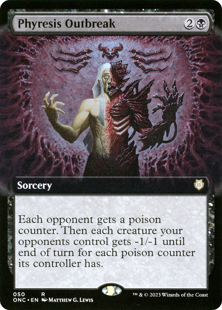 Phyresis Outbreak (Extended Art) (050) - Phyrexia: All Will Be One Commander