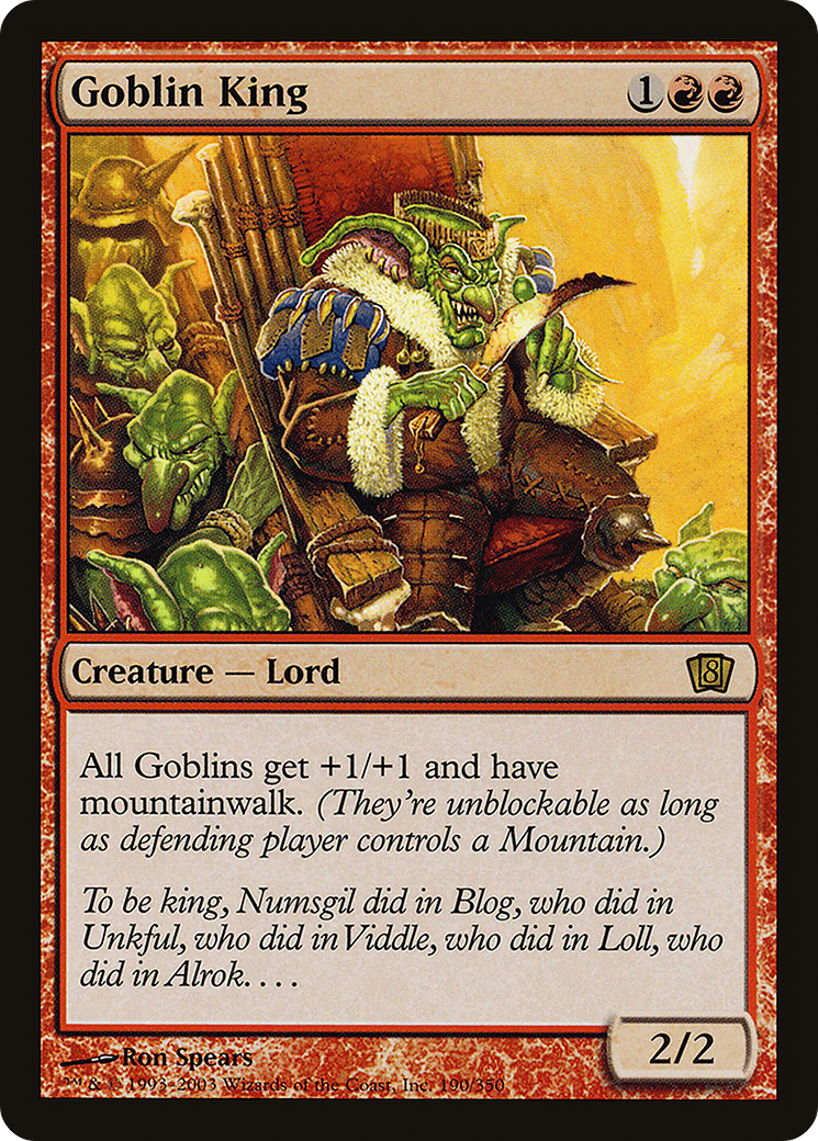 Goblin King (190) - Eighth Edition