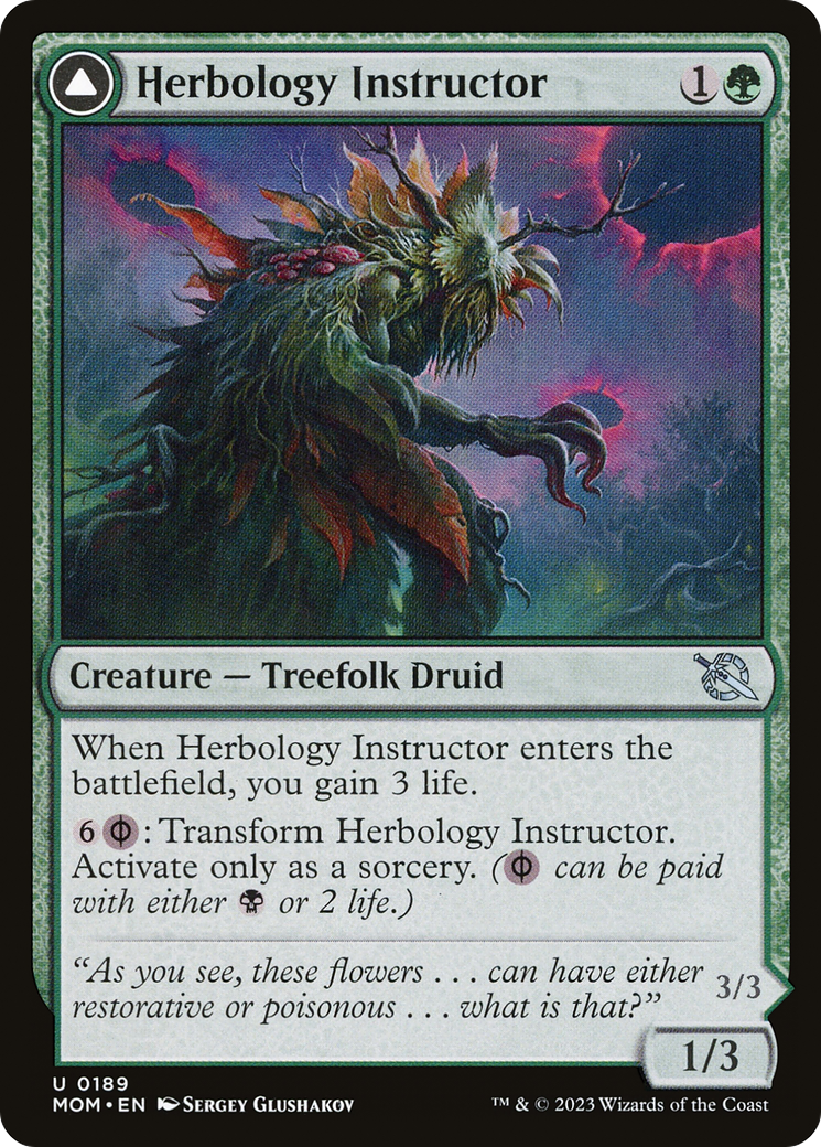 Herbology Instructor // Malady Invoker (189) Foil - March of the Machine