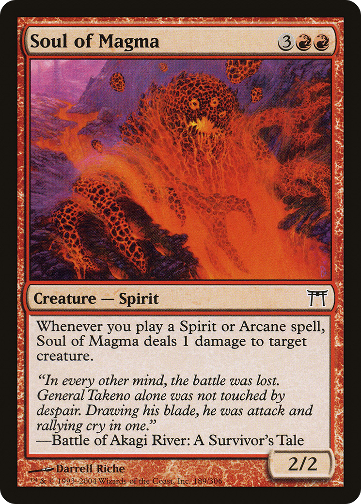 Soul of Magma [Champions of Kamigawa] Foil