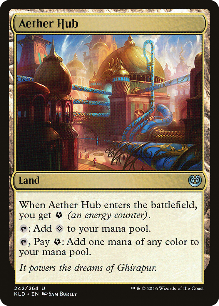 Aether Hub (Ripple Foil) [Modern Horizons 3 Commander] | Silver Goblin