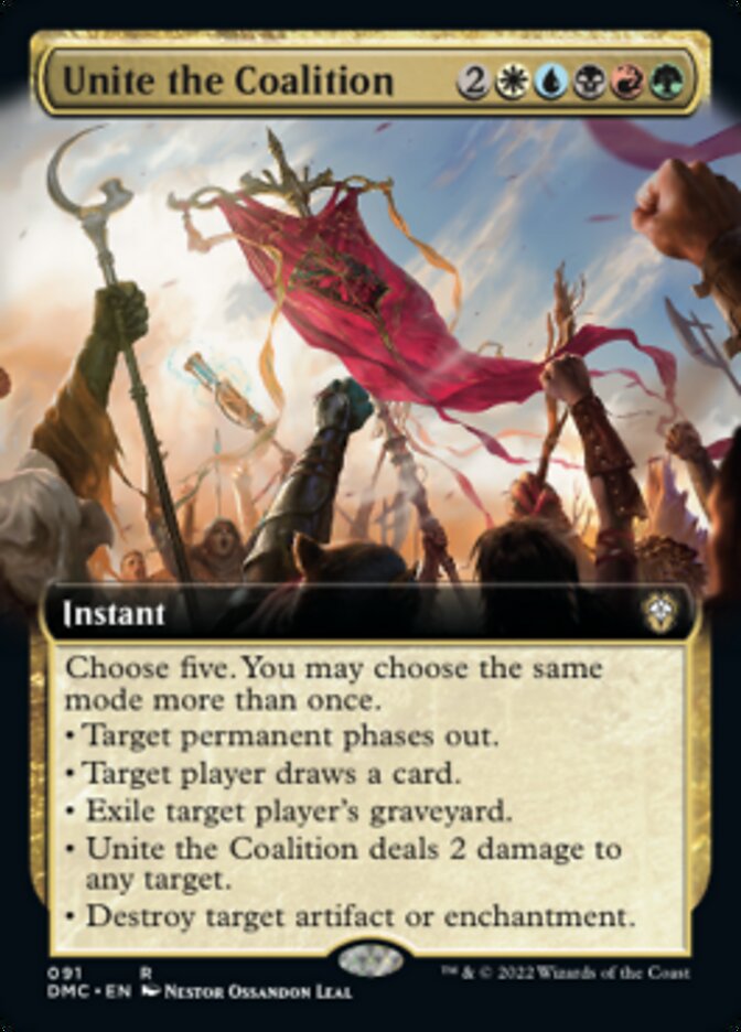 Unite the Coalition (Extended Art) [Dominaria United Commander] | Silver Goblin